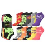 Tipi Toe Womens 10 Pack Colorful Patterned Playful Palette Ankle/Low Cut... - $11.75