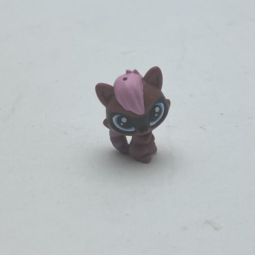 mini raccoon - Authentic Littlest Pet Shop - Hasbro LPS Pink Hair - £5.84 GBP