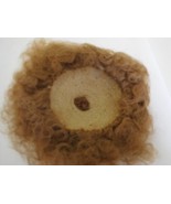Vintage Med. Brown Mohair Handmade Wig for Doll w/ 9&quot; Head - £30.50 GBP