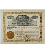 1907 Miners Savings Bank Trust Co Stock Certificate Geo Pascoe Pioneer o... - £35.23 GBP