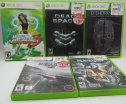 Xbox 360 Lot of 5 Games: Dead Rising, Dead Space, Dishonored DDR Univers... - $13.64