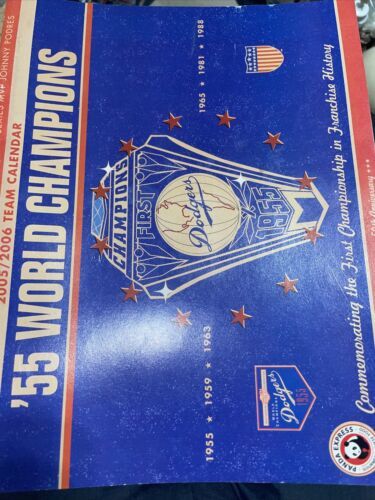 MLB - Los Angeles Dodgers Wall Calendar - (2005/2006) - VINTAGE - $4.95