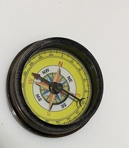 Solid Brass Pocket Compass - £4.88 GBP