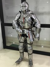 Medievale Knight Armor Suite Metallo Piatti Battle Pronto Life Misura - £739.30 GBP