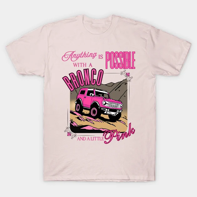 With A Bronco And Pink T-Shirt - $319.81 MXN
