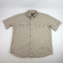 CABELAS Outdoor Gear XL Plaid 3 Pocket Button Shirt Short Sleeve - $24.35