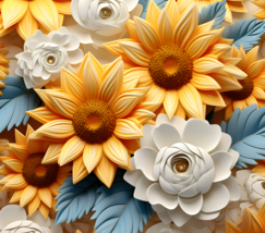 Floral Sublimation Ready To Press Transfer Prints: Spring Flower Bundle(... - $10.99