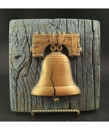 Vintage Liberty Bell Chalkware Plaque By Miller Studio c.1975 Near Mint - $18.00