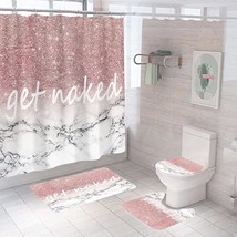 Get Naked Shower Curtain Set with Rugs - £31.38 GBP
