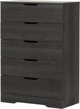 South Shore Trinity Collection 5-Drawer Dresser, Gray Oak with Cutout Handles - £180.36 GBP