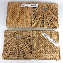 (Lot of 2) Ikea LUSTIGKURRE Basket Natural Water Hyacinth/Seagrass 12½x1... - £58.50 GBP