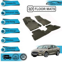 3D Floor Mats Liner Interior Protector Fit For Ford Focus 4 2015-2018 (Black) - $93.95