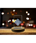 LED Base included | Root Chakra Crystal with Intricate First Chakra Symbol - $35.46 CAD+