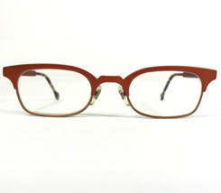 Vintage la Eyeworks Eyeglasses Frames SWELL 416455 Orange Gold 45-23-135 - £47.67 GBP
