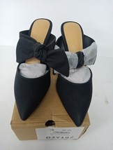 PiePieBuy Womens Pointed Toe Bow Stlletto Heel Black Size 7 ACap - $17.22