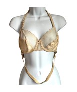 Vintage Cream Lace Backless by Young Smoothie Underwire Convertible Bra ... - $26.31 CAD