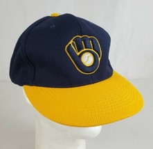 Milwaukee Brewers Hat Cap Snapback Polyester Knit Sewn Logo 94.5 KTI Cou... - £12.59 GBP