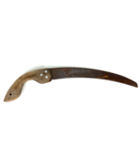 VINTAGE CURVED PRUNING LIMB SAW WOODEN HANDLE TREE FIREWOOD - 14&quot; Blade - $30.18 CAD