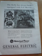 Vintage General Electric Motorized Power Print Magazine Advertisement 1930 - £11.93 GBP