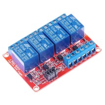 HiLetgo 4 Channel 24V Relay Module with OPTO-Isolated Support High and L... - $15.99
