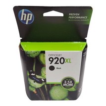 Sealed HP 920XL Black Ink Cartridge Office Jet High Yield Exp DEC 2014 NEW - £7.76 GBP