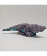 1992 Vintage Applause Purple Blue Crocodile Stuffed Plush WWF World Wild... - $10.39