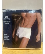 Stafford Comfort Collection (6-Pack) Men&#39;s Full Cut Briefs Size 40 Vtg  - $38.88 CAD