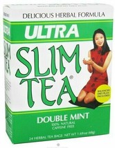 Ultra Slim Tea, Double Mint, Tea Bags, 24 Count Box - £8.15 GBP