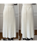 Vintage 80s Knit Box Pleat Midi Length Knit Skirt 18 - €23,48 EUR