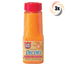 3x Shakers Cake Mate Decorating Decors Yellow Crystals | 2.25oz | Fast S... - £12.56 GBP