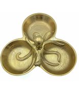 Octopus 16135 Serving Tray 3 Section Food Safe 9&quot; L Gold Aluminum - £33.53 GBP