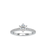 Affirm Moissanite Diamond Stone White Gold Ring - €561,89 EUR