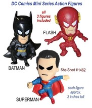 DC Universe Mini Series Action Figures  Batman, Flash & Superman Toys - $6.95