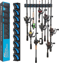 Vertical Fishing Rod Holder, Wall Mounted Fishing Rod Rack - £22.24 GBP