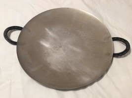 St Croix Forge Round Griddle Wok Pan 19” Diameter 1/8” Thick Horseshoe Handles - £399.66 GBP