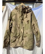 US Army Gore-Tex Medium Regular Parka Coat Jacket Desert Camo DCU USGI - $79.19