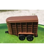 Vintage Mini Ertl Farm Horse Trailer Open Back Diecast Plastic - £9.09 GBP