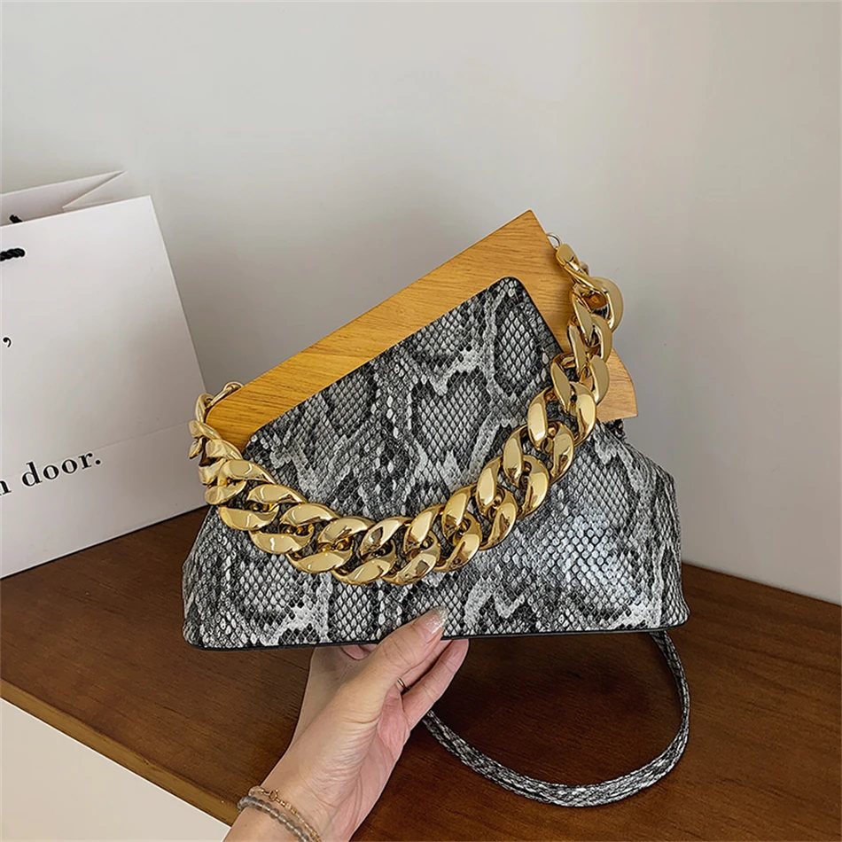  Pattern Evening Party Clamp Clutch 2023 Spring   Trend PU Leather Women  Messen - £72.38 GBP