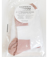 Womens White Copper Fit Compression Knee High Socks Small Medium 4 to 9.5 - £7.79 GBP