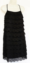 Diane von Furstenberg Womens Star Embroidered Dress Small Black Tiered N... - £102.14 GBP
