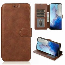 Leather Wallet Flip Magnetic Back Cover Case For Samsung S10 S20 A51 A71 A21S - £35.28 GBP