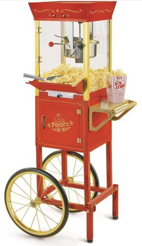 Nostalgia Vintage 53in. Popcorn Cart-New 8-Ounce Kettle (a) M17 - £1,089.88 GBP