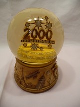 Musical Water Globe 2000 millennium, Happy New Year - $10.89