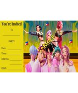 K Pop Demon Hunter Birthday party Invitations 12 with envelopes glossy f... - $176.38 MXN