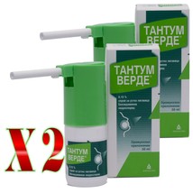 2 PACK Tantum Verde throat spray for colds and flu 30 ml Angelini - $35.99