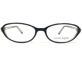 Anne Klein Eyeglasses Frames AK8027 117 Black Clear Round Full Rim 51-16-135 - £40.00 GBP