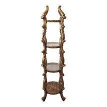 Vintage Hollywood Regency Gold Italian Rococo Style 4 Tier Etagere Displ... - $1,282.05