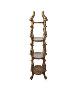Vintage Hollywood Regency Gold Italian Rococo Style 4 Tier Etagere Displ... - $1,282.05