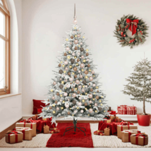  Artificial Christmas Tree Green and white 70.9" PVC - $189.49