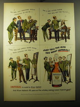 1950 Hiram Walker Imperial Whiskey Ad - art by Albert Dorne - For real,  - £14.50 GBP